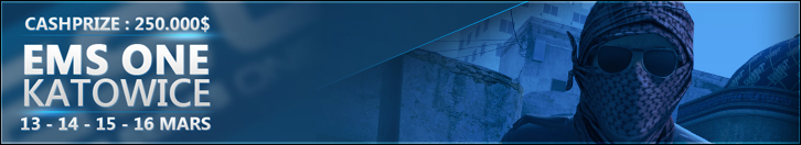 EMS One Katowice - Du 13 au 16 mars, suivez toute la compétition http://www.vakarm.net/coverage/EMS-One-IEM-Pologne-Katowice/223